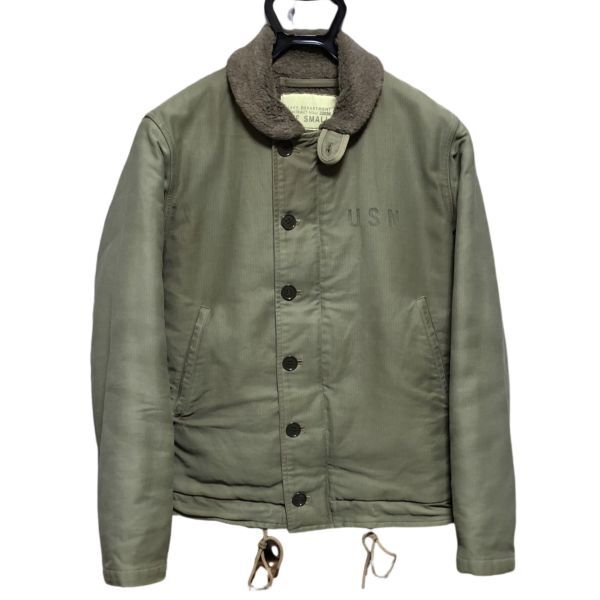 Buzz Rickson's N-1 デッキジャケット SMALL Olive オリーブ バズリクソンズ S 東洋エンタープライズ NAVY DEPARTMENT KHAKI カーキ拍卖