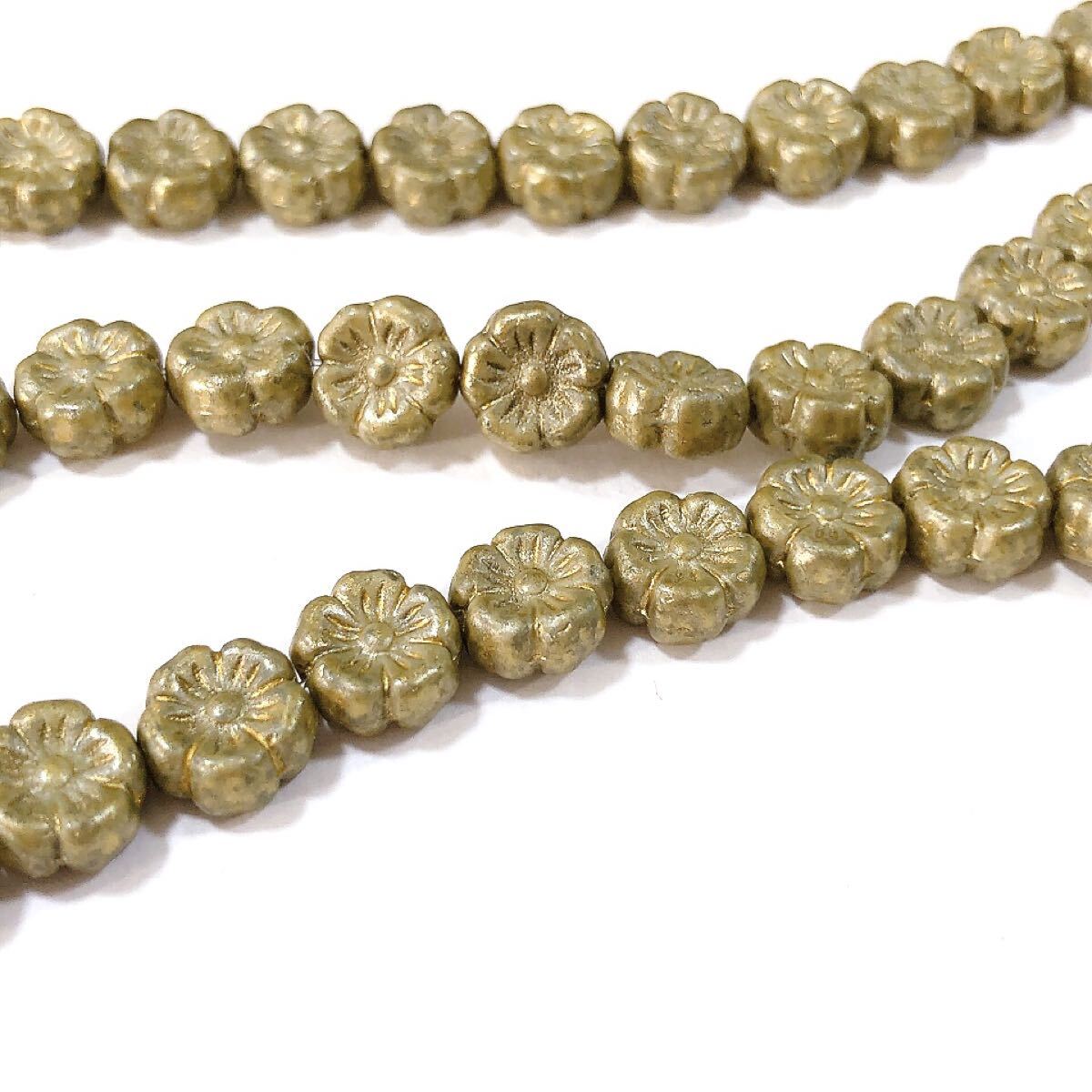 PREハワイアンフラワー 8mm10個 チェコビーズ ma13拍卖