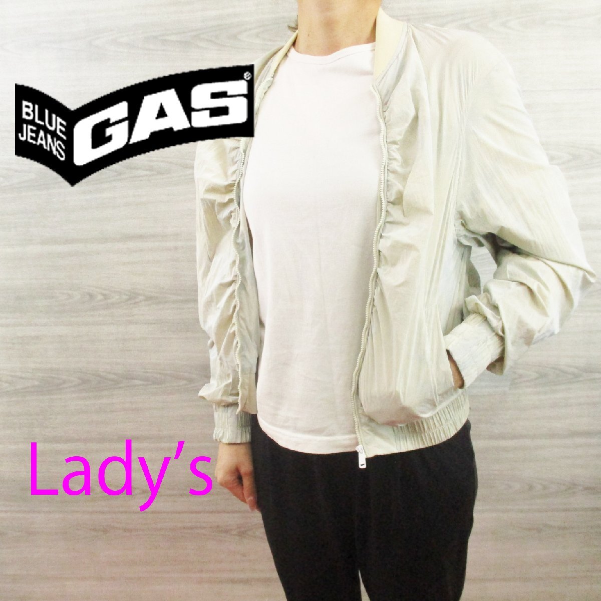 GAS●ガス レディース<ジップアップブルゾンジャケット>M0389s拍卖