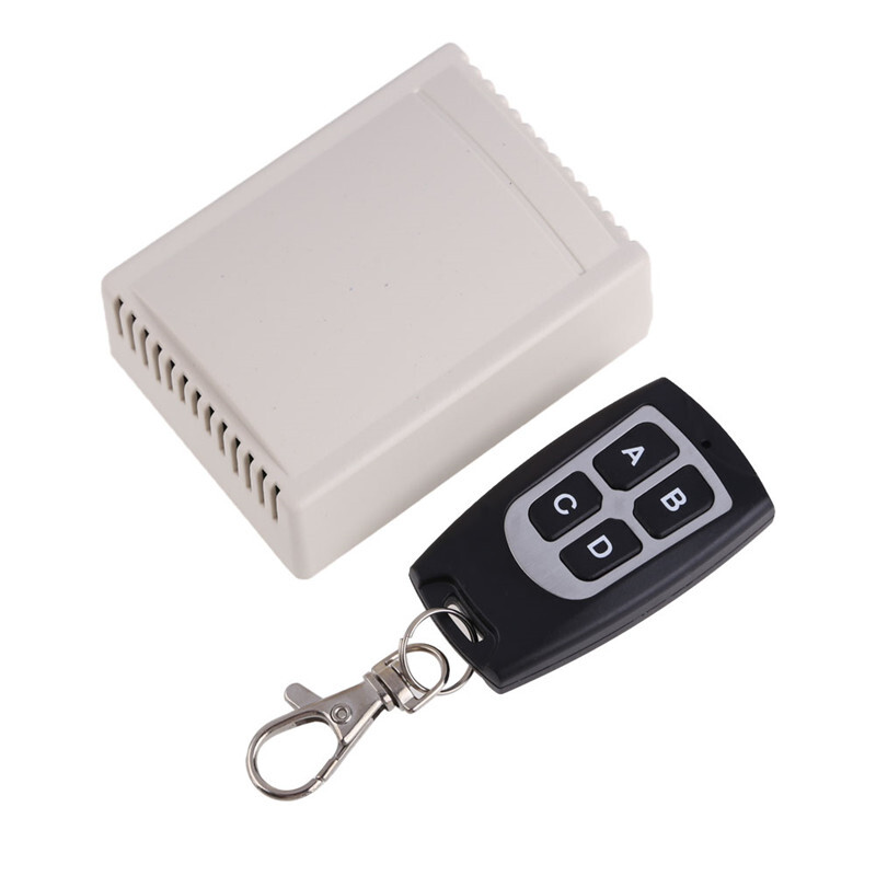 無線 RF ワイヤレス 4CH リモコン リレー スイッチ 12V 送信機・受信機 【送料無料】拍卖