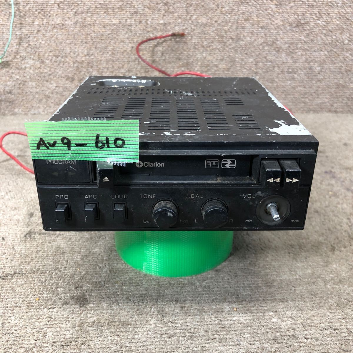AV9-610 激安 カーステレオ clarion PI-8059I? 0001924 カセットデッキ テープデッキ オーディオ 通電未確認 ジャンク拍卖