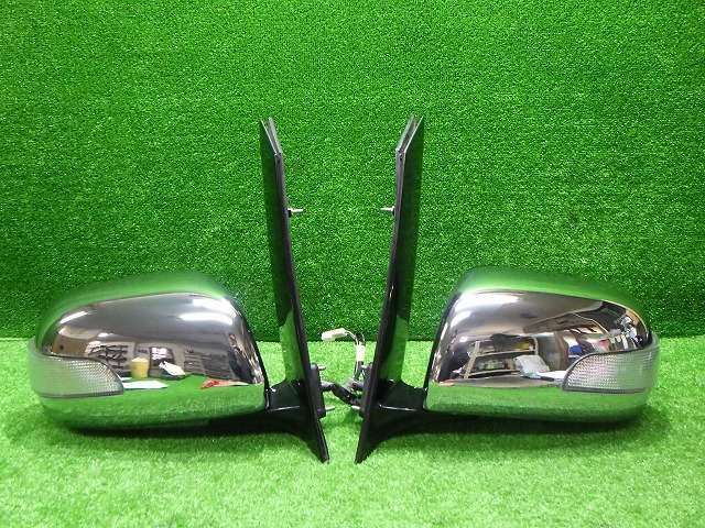10アルファード メッキドアミラー 純正OP ANH MNH 10/15 後期 5P+2P トヨタ ブルーレンズ 250918038拍卖