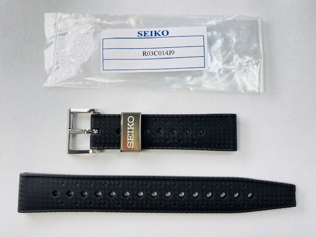 R03C014J9 SEIKO プロスペックス 19mm 純正シリコンバンド ブラック SBDX041/8L35-01D0用 送料無料拍卖