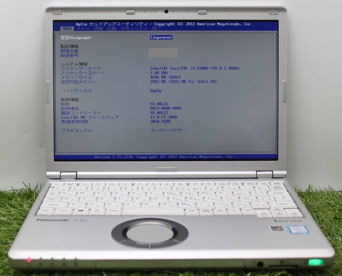 【パナソニック/ジャンク,激安】ノート/Panasonic Let`s note CF-SZ5PDA5S/Core i5-6300U/HDD無/キーボード等の部品取りに/起動〇【8113】拍卖