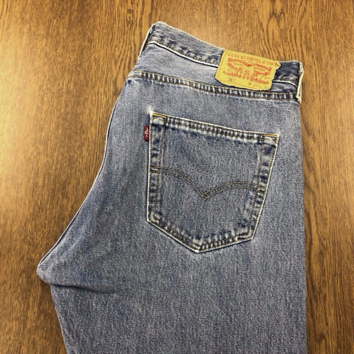 【GI295】Levi's 501 W34 L30 定番ストレート ジーンズ ジーパン デニムパンツ メンズブランド古着 リーバイス501 送料無料拍卖