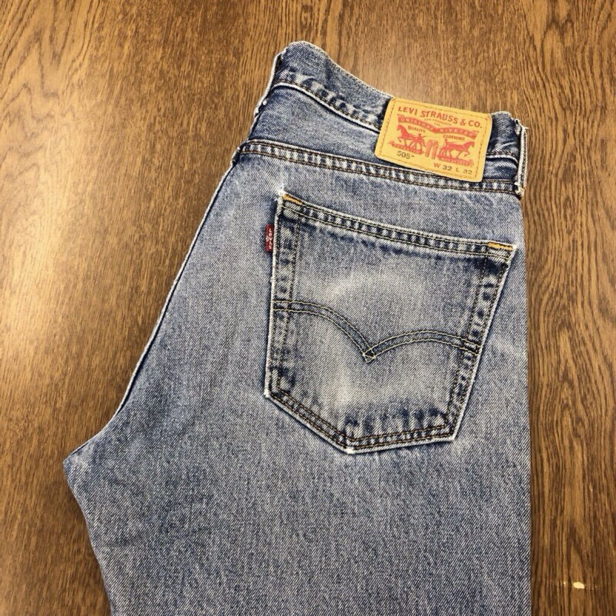 【GI306】Levi's 505 W32 L32 ジーンズ ジーパン デニムパンツ メンズブランド古着 リーバイス505 送料無料拍卖