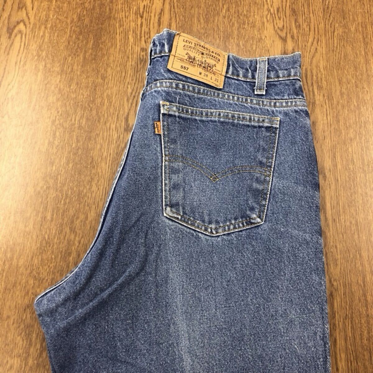 【GI308】USA製 Levi's 557 W38 L31 ジーンズ ジーパン デニムパンツ メンズブランド古着 リーバイス557 米国製 送料無料拍卖