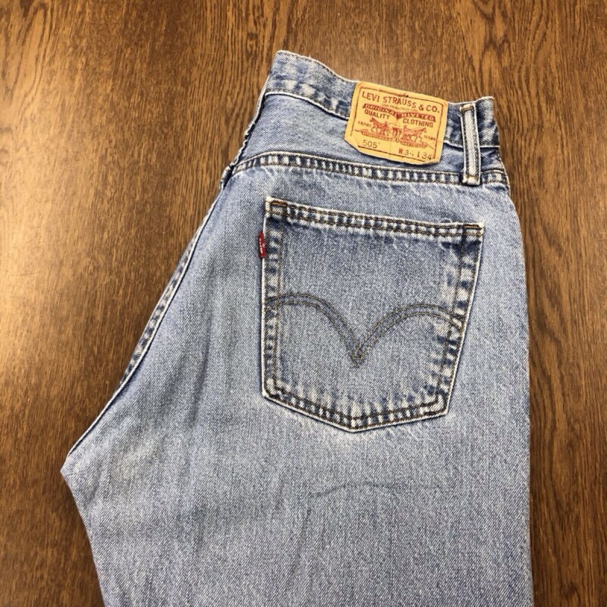 【GI319】Levi's 505 W34 L34 ジーンズ ジーパン デニムパンツ メンズブランド古着 リーバイス505 送料無料拍卖