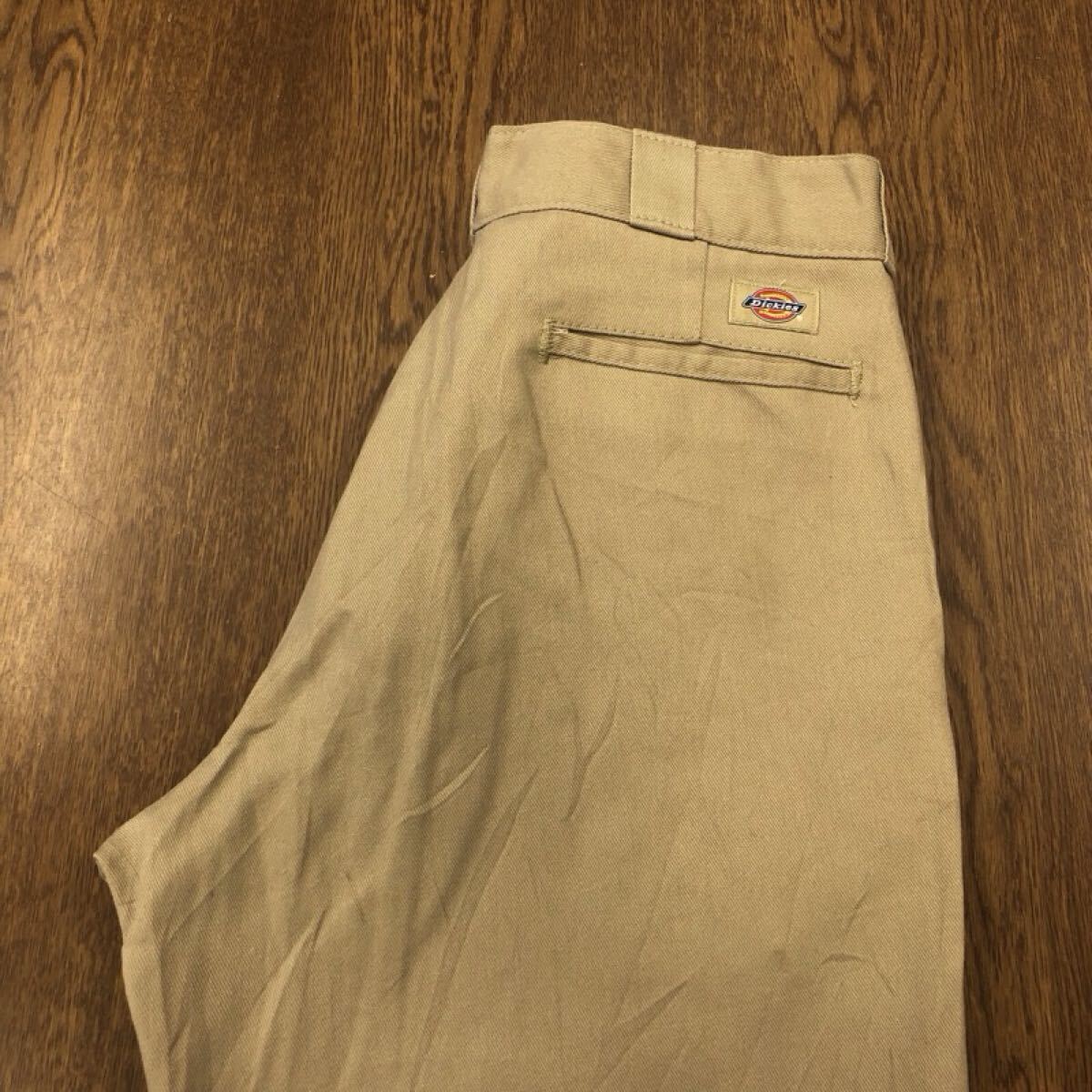 【GI425】Dickies 874 W34 L30 ワークパンツ ベージュ メンズブランド古着 ディッキーズ 送料無料拍卖