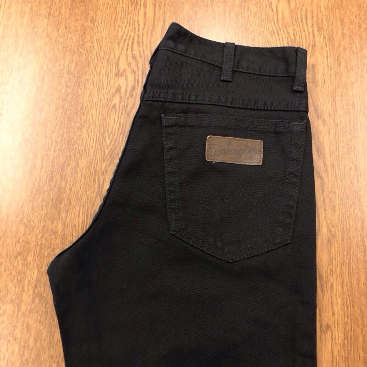 【GI504】Wrangler W31 L30 カラーパンツ ブラック 黒色 メンズブランド古着 ラングラー 送料無料拍卖