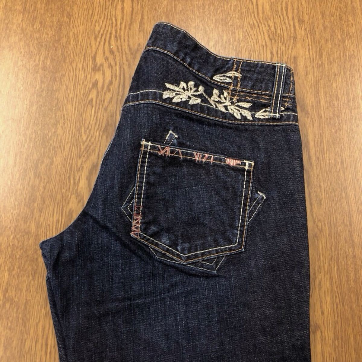 【GI528】ITALY製 MARITHE FRANCOIS GIRBAUD 29(USA) 色落ち加工 ブーツカット ジーンズ デニムパンツ ブランド古着 ジルボー 送料無料拍卖