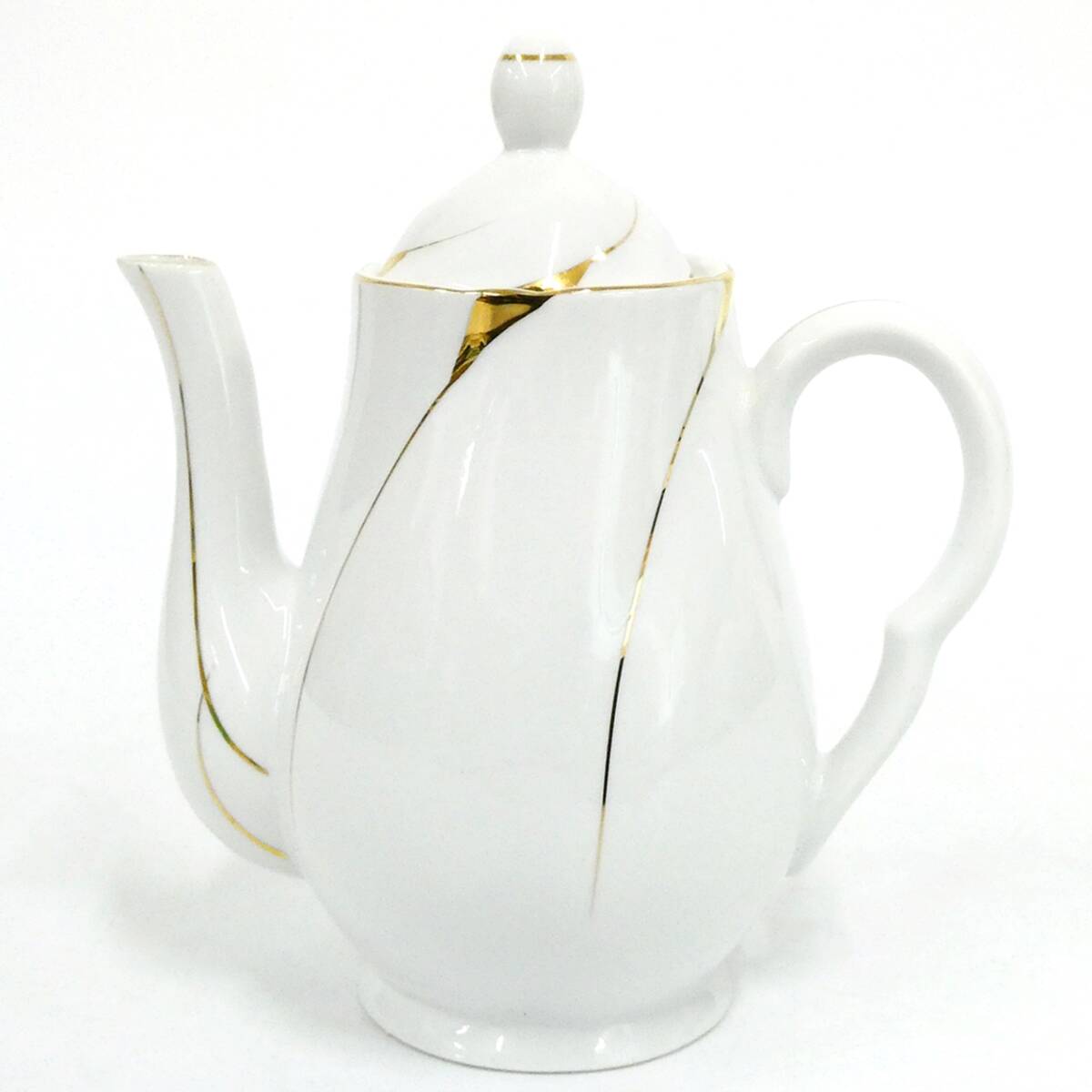 TAKITO CHINA ティーポット レトロ 洋食器 高さ約20cm(フタ含む) 茶器 紅茶 Kキ00拍卖