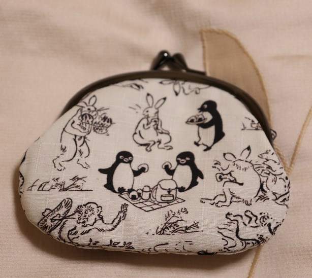 JR東日本 Suica スイカ ペンギン がま口財布 おにぎりを食べるペンギン 横幅約12cm拍卖