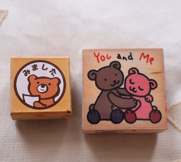 クマ bear スタンプ 2種類セット みました You and Me拍卖