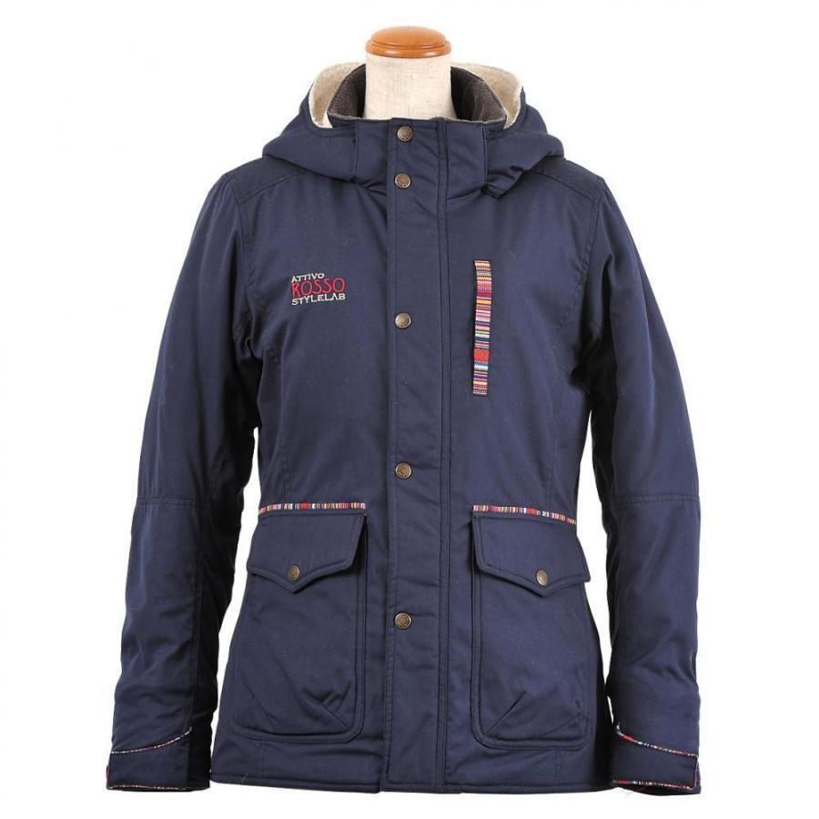 【55%引】ロッソ ROJ-957 ネイビー(S)エスニックリボンウィンタージャケット拍卖