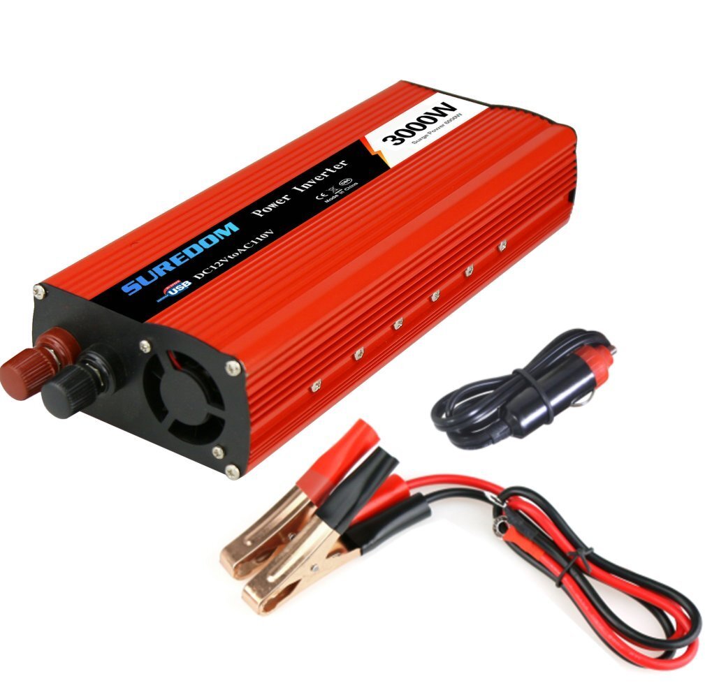 3000wインバータ爆発型車載インバータデュアルUSB太陽電池付き逆12V回転110V拍卖