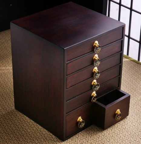 竹製胡桃色プーアル茶餅収納箱多層日本式アクセサリーセット茶器アクセサリ茶皿を見ます拍卖