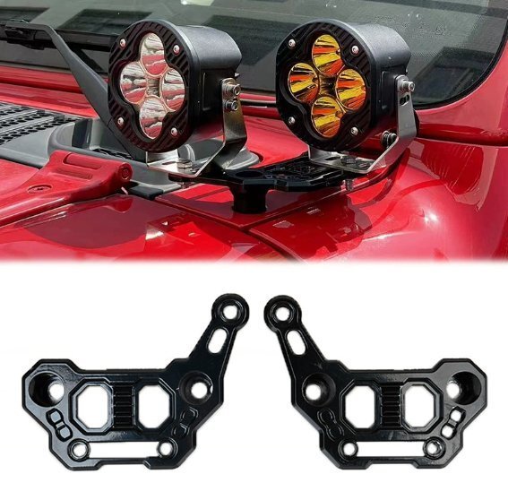 適用します吉普牧馬人JL改装柱二層射灯ブラケットアルミニウム合金ブラケット改装拍卖