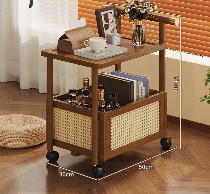 ソファの端は移動可能な多層簡易テーブル家庭用リビングカート寝室ベッドサイド物置棚本棚拍卖