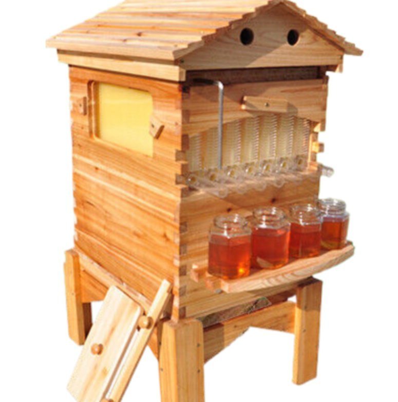 自流ミツバチ箱ミツバチの巣箱全自働ミツバチ別荘自流ミツバチ箱蜜脾蜂巣拍卖