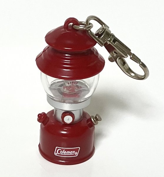 珍しい COLEMAN コールマン ミニチュアランタン 赤 キーホルダー付き & クーラーボックス キーチェーン付拍卖