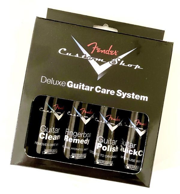 USA Fender Custom Shop Deluxe Guitar Care System Kit 4pack デラックスギターケアシステム 4個パック ギターポリッシュ クリーニング拍卖