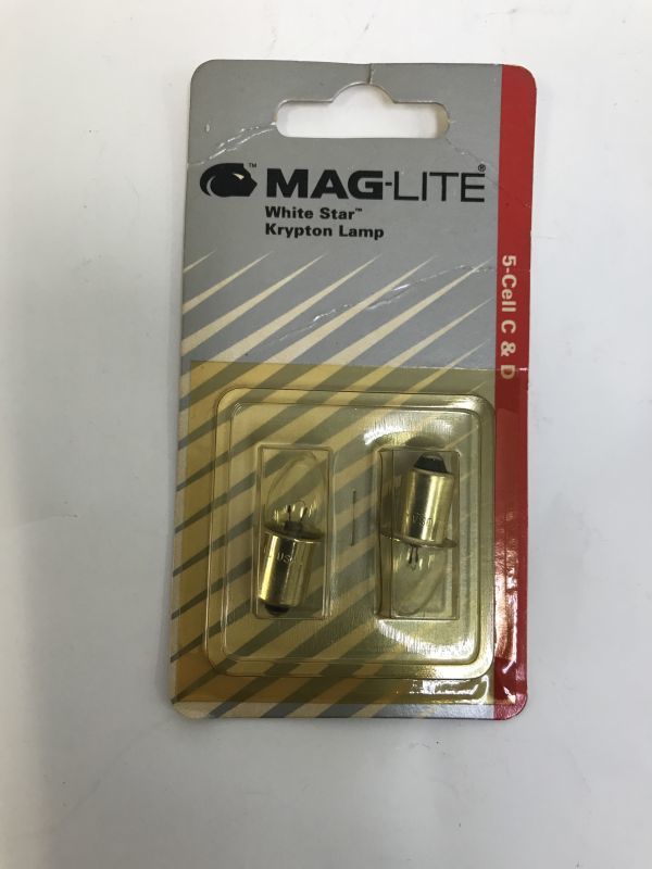 USA マグライト MAGLITE 5-CELL C&D ホワイトスター 5セルC&D用 クリプトンスペア球2個 LWSA501拍卖