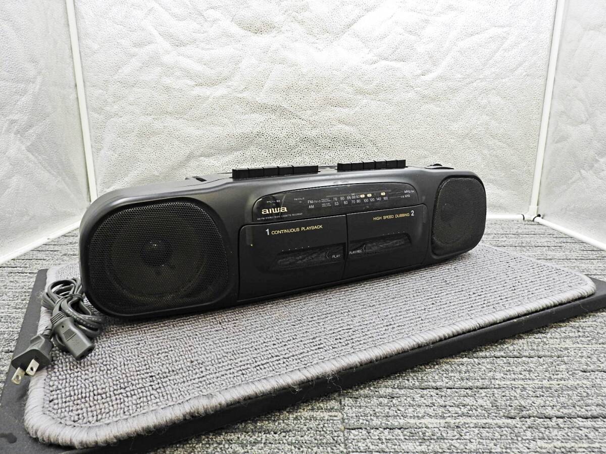 AIWA アイワ■ステレオラジオカセットレコーダー CS-W31 ダブルラジカセ 音出し良好■動作品「管理№KT698」拍卖