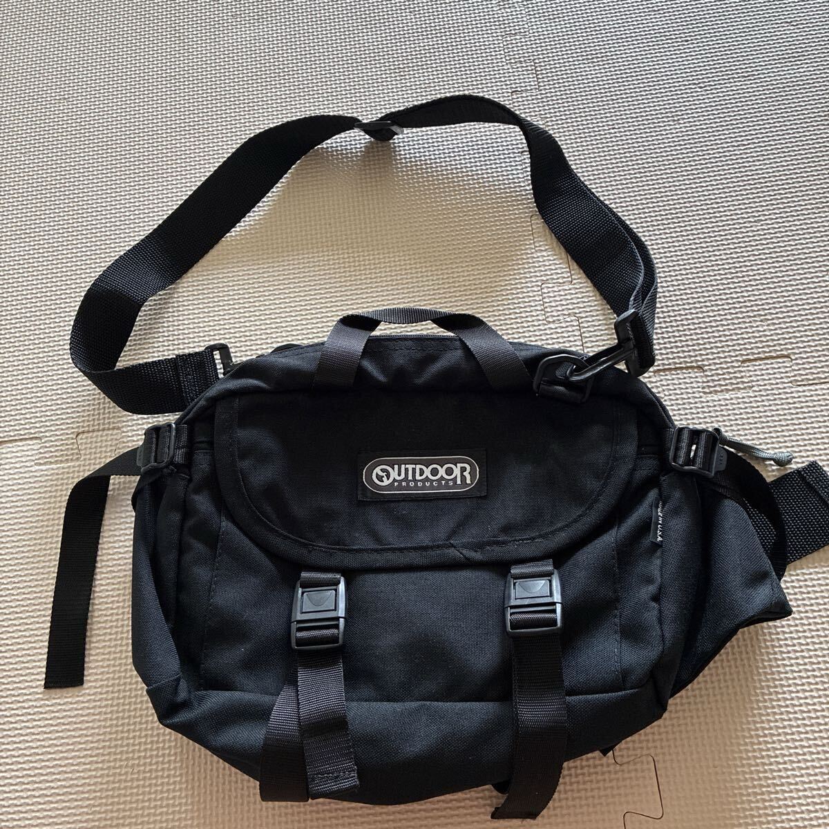 90s【outdoor products】アウトドアプロダクツ USA製 3way ウエストバッグ ブラック ボディバッグ ショルダーバッグ ハンドバッグ拍卖