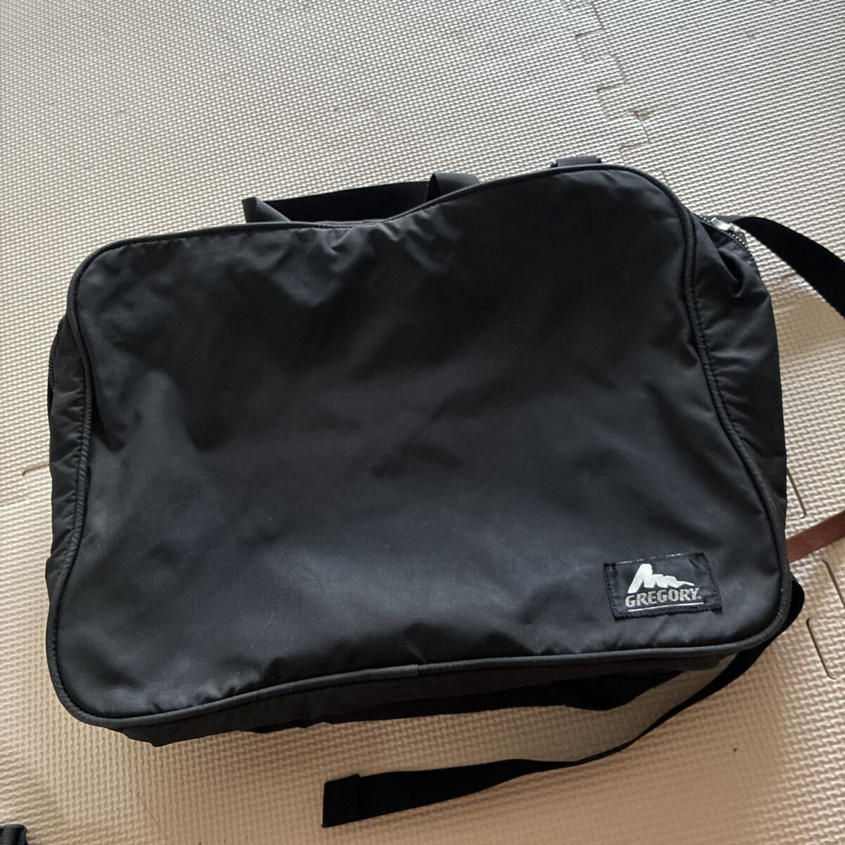【GREGORY】グレゴリー USA製 ミッションパック ショルダー欠品 ブリーフケース ナイロン BLK ブラック 使用感有 通勤拍卖