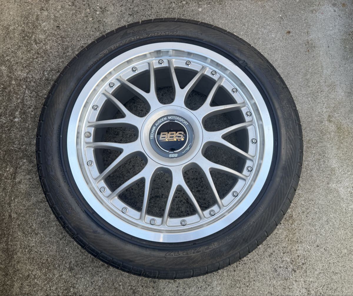 ホイール アルミホイール アルミ タイヤ  BBS 1本 235/45ZR17 凹み スレ 5穴 拍卖