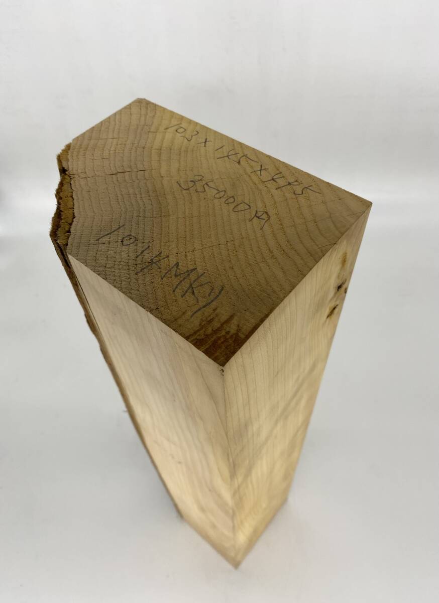 榧 カヤ 銘木 芯去り 103x145x495 仏像彫刻 碁盤 将棋盤の脚 (1014Mkリ)拍卖