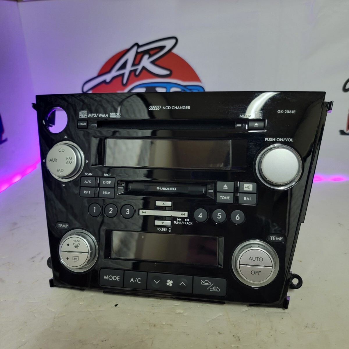 カーオーディオ 中央パネル スバル エアコンのコントロールパネル KENWOOD GX206JEF2 97390214 BP5拍卖