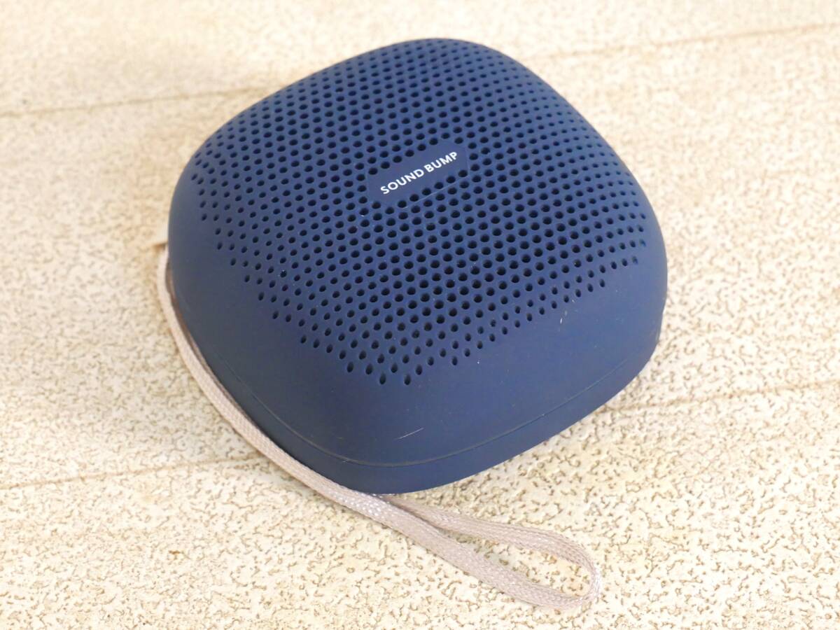 ■radius ラディウス◇ポータブルBluetoothスピーカー microSDカード/ワイドFM/IPX5防水対応☆ミッドナイトブルー【SP-S10BT】■拍卖