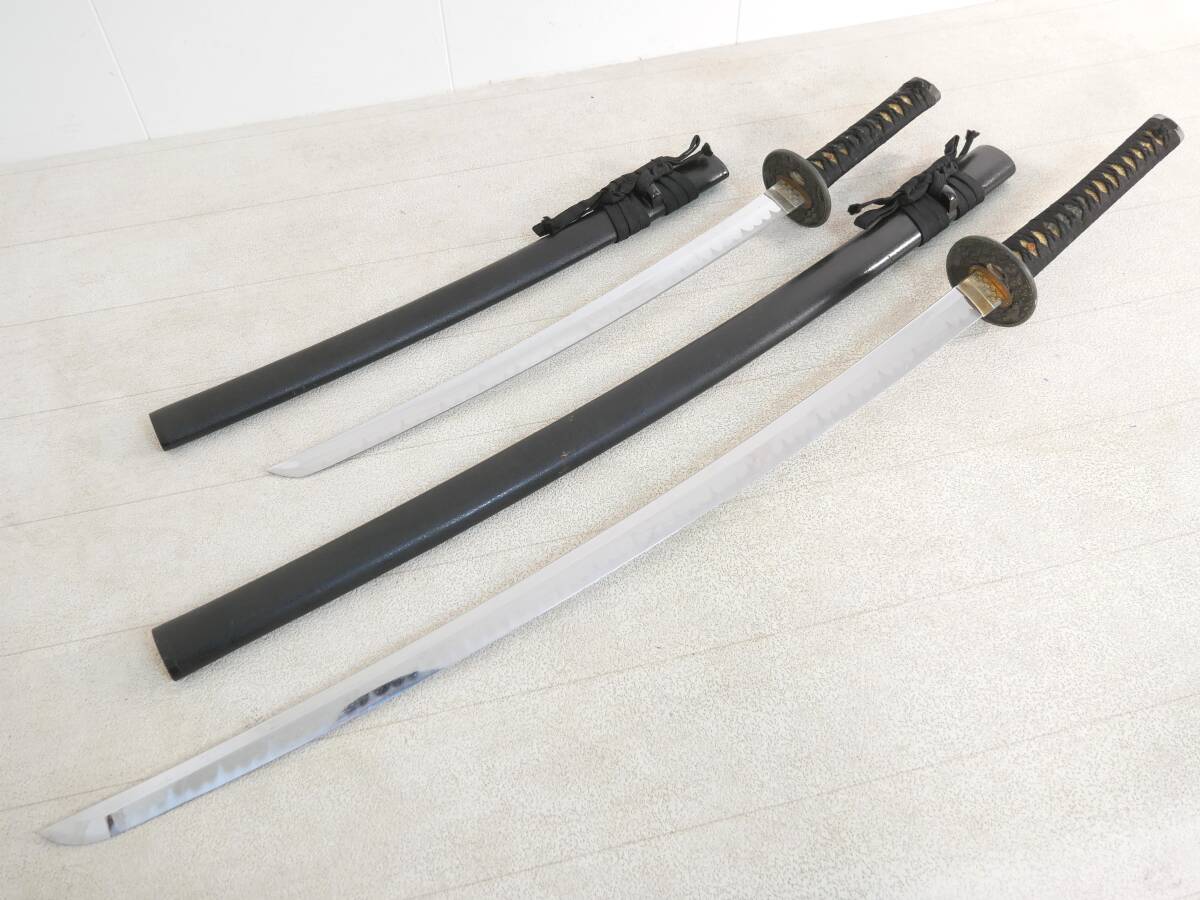 ■模造刀/日本刀 2本セット【全長 105cm/70cm】■拍卖
