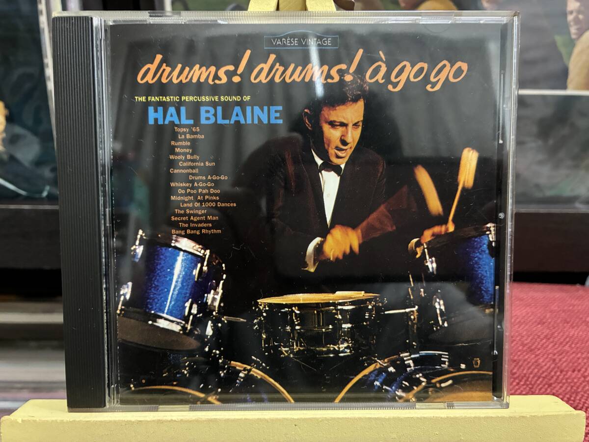【CD】HAL BLAINE ☆ Drums! Drums! A Go Go 95年 US Varese Sarabande 輸入盤 リイシュー ドラム 名盤 65年作 良品拍卖