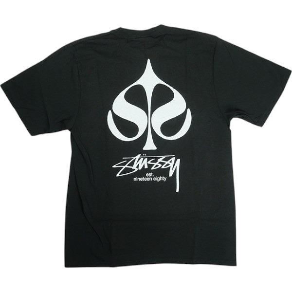 STUSSY ステューシー 25SS SPADE TEE PIGMENT DYED BLACK Tシャツ 黒 Size 【L】 【新古品・未使用品】 20824745拍卖