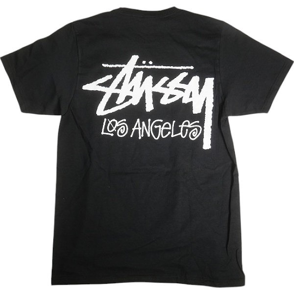 STUSSY ステューシー STOCK LOS ANGELES TEE BLACK LA限定Tシャツ 黒 Size 【XL】 【新古品・未使用品】 20825546拍卖