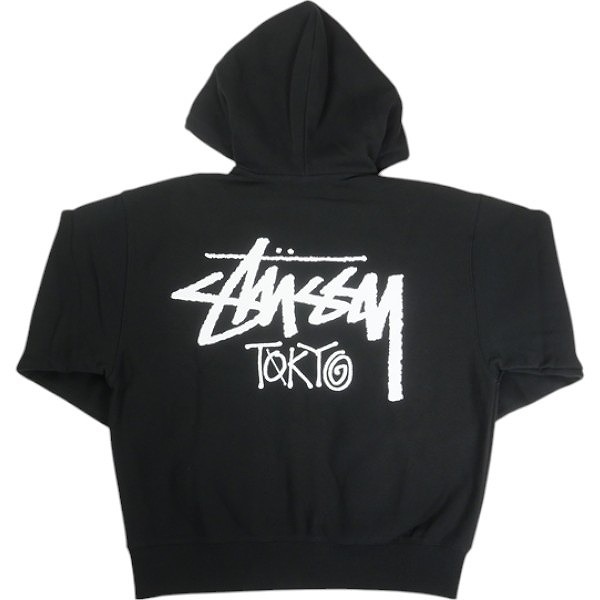 STUSSY ステューシー STOCK TOKYO ZIP HOOD BLACK 東京限定ジップパーカー 黒 Size 【M】 【新古品・未使用品】 20825641拍卖