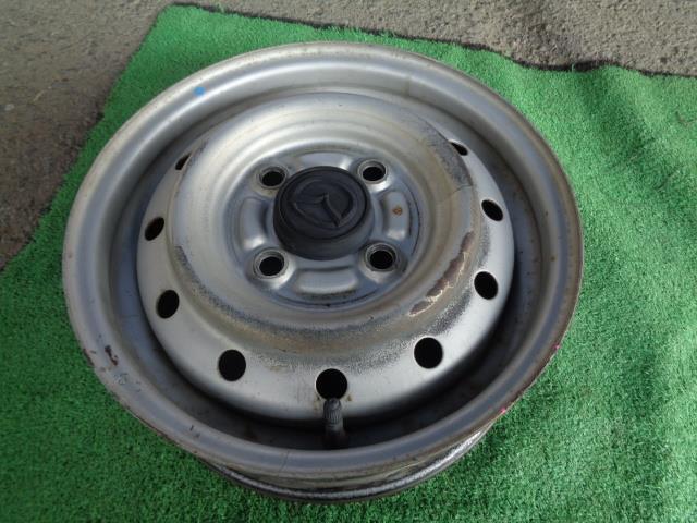 中古 マツダ スクラム DG64V 純正 12インチ 4J スチールホイール 1本 シルバー色 丸穴12個拍卖