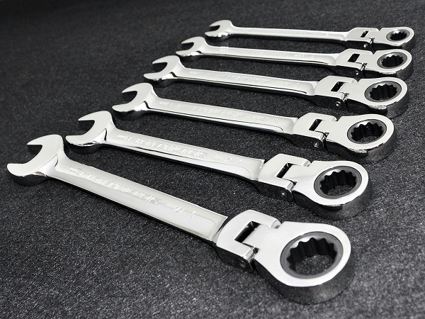 ★SIGNET シグネット ラチェットコンビ スイベルギアレンチ 首振り 6本セット♪ラチェットコンビレンチ メガネレンチ拍卖