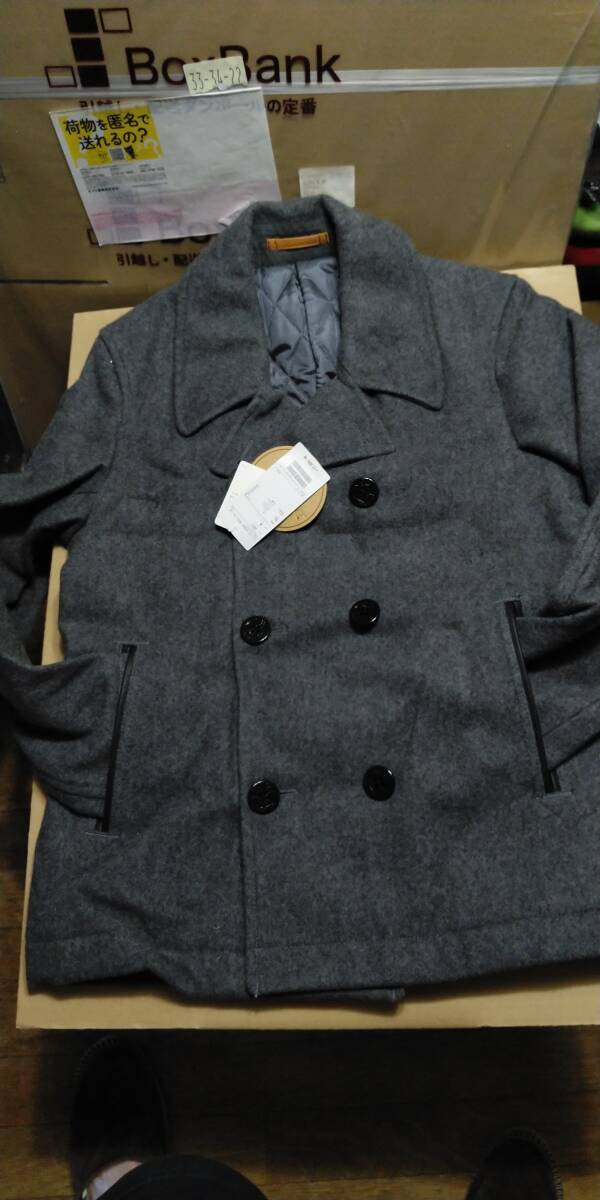 未使用自宅保管品 BEAMS CN/WASH メルトンピーコート カラーグレー サイズM拍卖