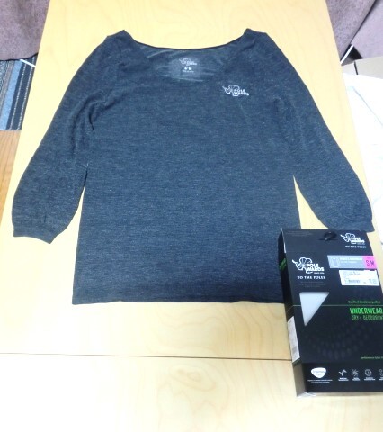 新品未使用 POLEWARDS(ポールワーズ)デオアンダーウェア 長袖シャツ  S-Mサイズ  レディース 吸水速乾 消臭 日本製拍卖