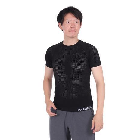 新品未使用 POLEWARDS(ポールワーズ)半袖シャツ ドライコンフォート メッシュ S-Mサイズ 洗濯ネット付 トレラン 登山 拍卖