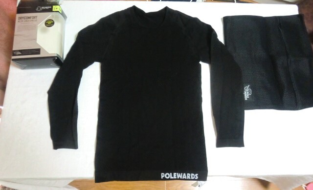 新品未使用 POLEWARDS(ポールワーズ)ドライコンフォート メッシュ アンダー長袖シャツ S-Mサイズ 洗濯ネット付 トレッキング 登山 拍卖