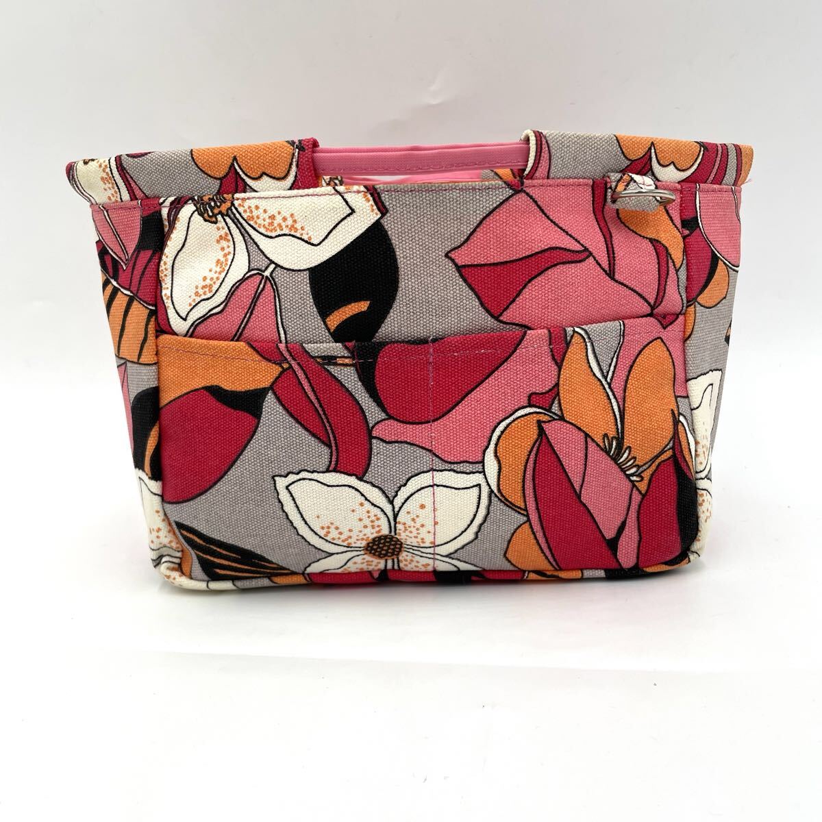 H ○ 都会のカジュアルバッグ '人気モデル' Little Bee リトルビー 花柄 マルチカラー ハンドバッグ 手提げ ミニトートバッグ 鞄拍卖