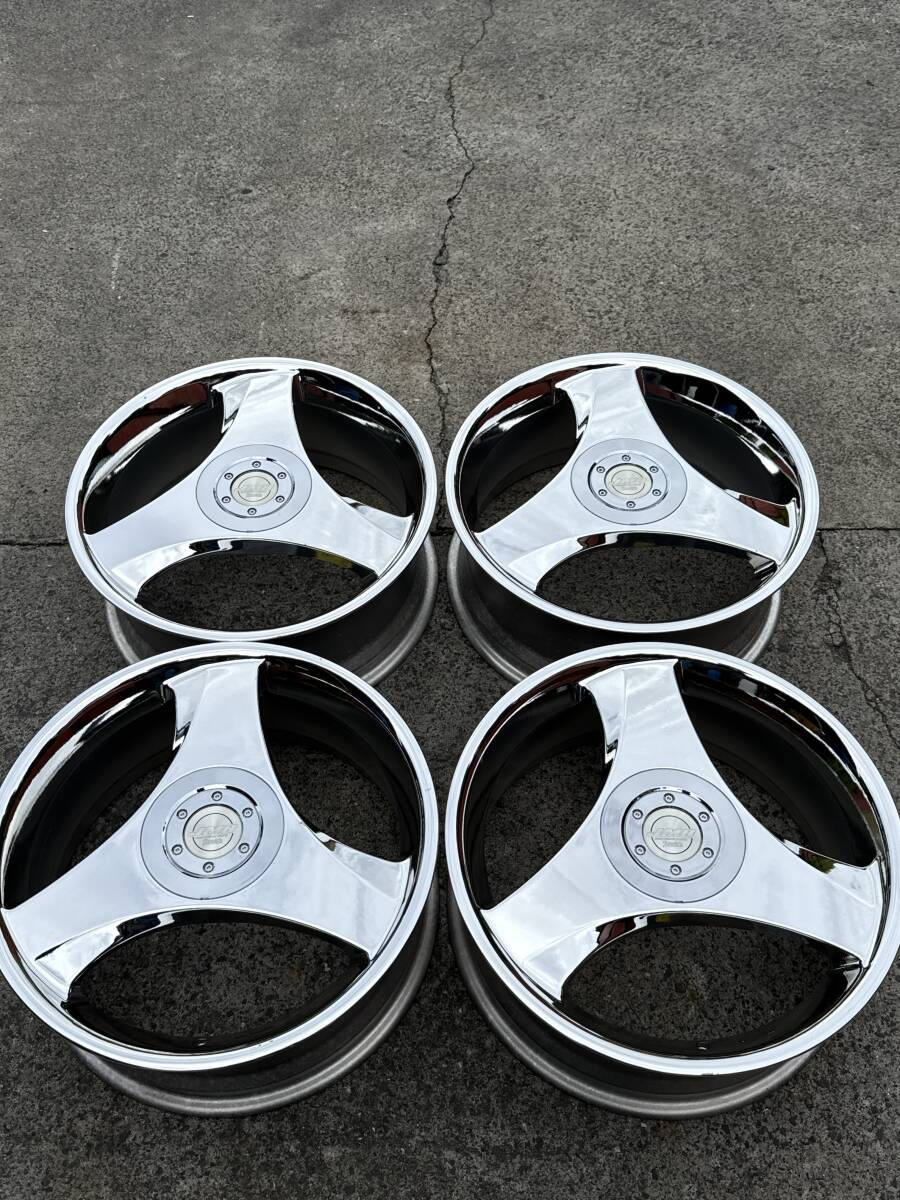 MELBER JAPAN JMB メッキ 4本セット 17インチ 100 114.3 4H 当時物拍卖