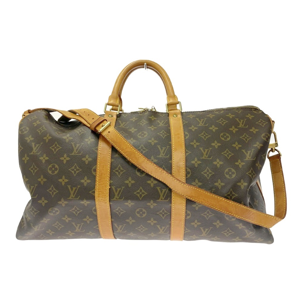LOUIS VUITTON ルイ・ヴィトン M41416 モノグラム PVC キーポル バンドリエール50 ブラウン 414941 ボストンバッグ拍卖