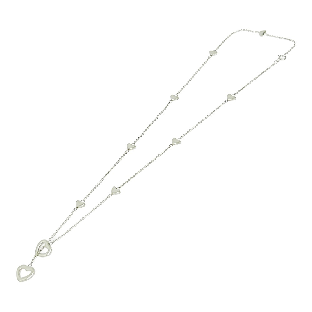 TIFFANY&Co. ティファニー シルバー ハートリンク ラリアット ネックレス 8.6g 925刻印 463787 ネックレス拍卖