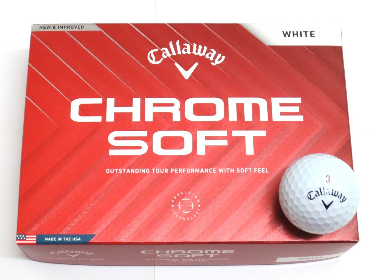 新品★キャロウェイ★クロム ソフト★CHROME SOFT★2024★ホワイト★2箱★24球★2ダース拍卖